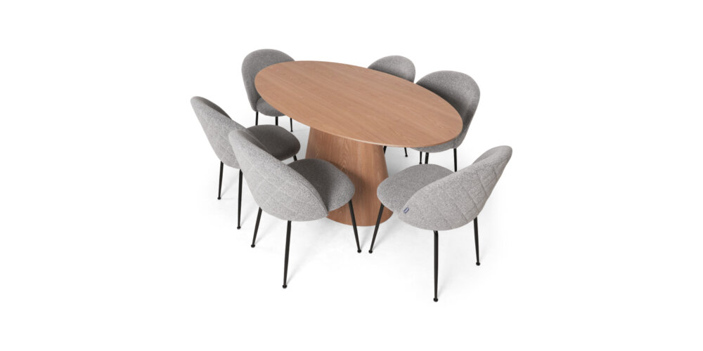 Alkama Tust 2 - Wooden Dining Table Set