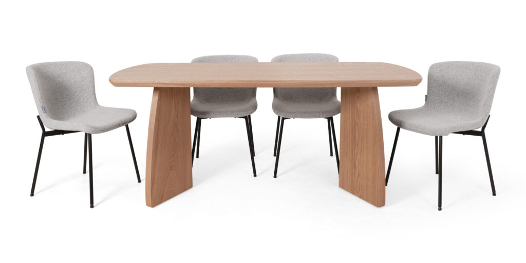 Lemens Table + 6 Chriss Chairs Kinsen Home