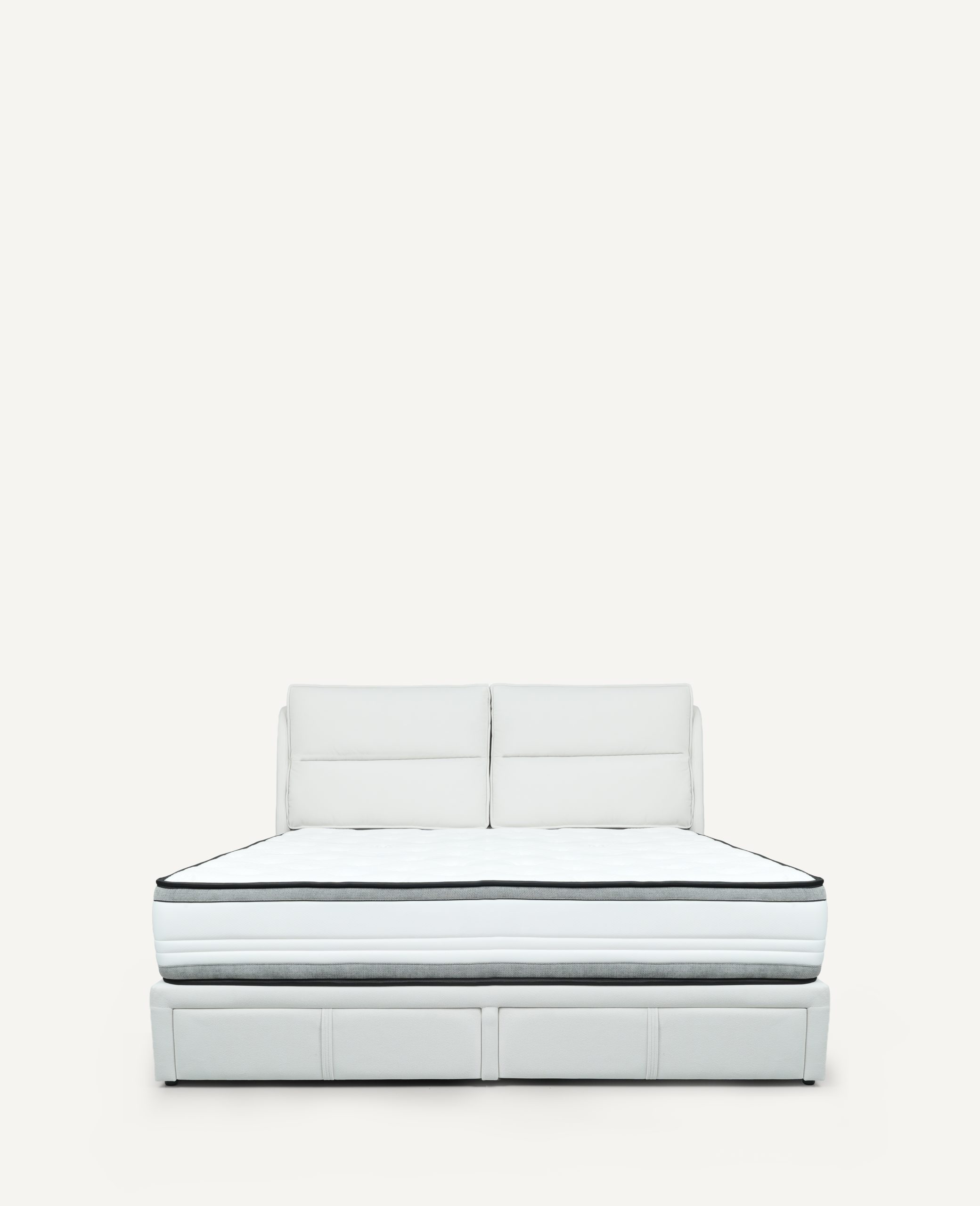 Hooda-1 silver Hooda Bedframe with Silver Mattress - Image 1