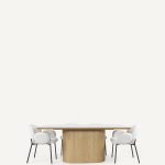 Viola Table + Chepi and Kendra Chairs
